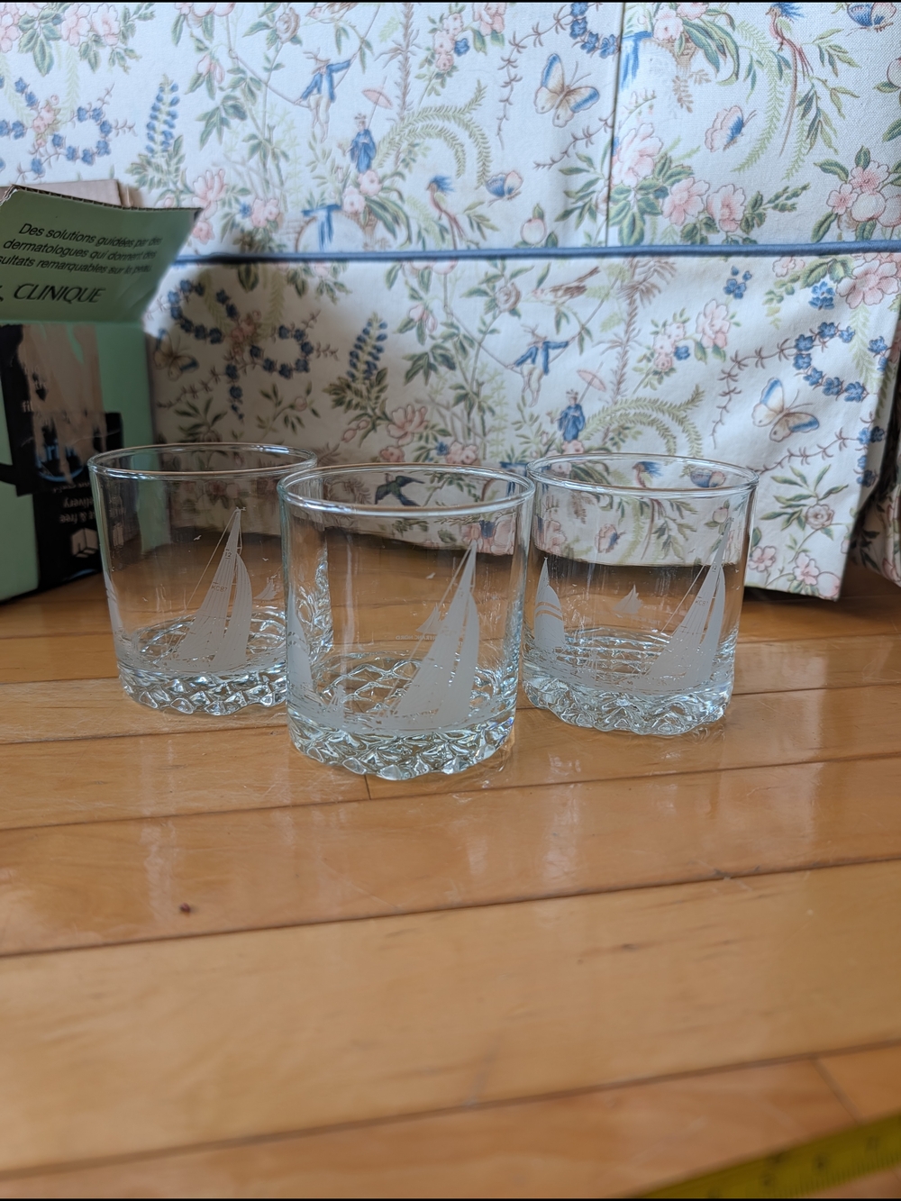 3 True North Etched Whiskey Glass